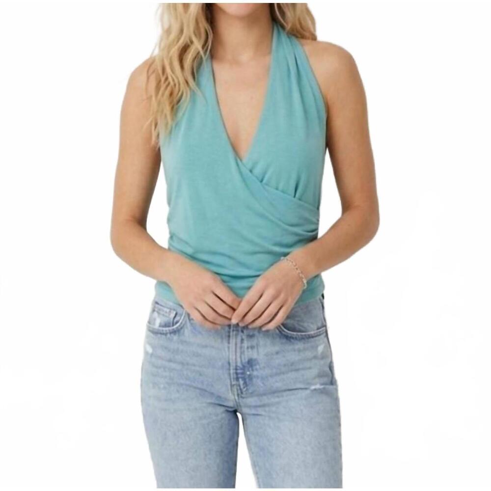 NEW LIME LUSH the melaney top in teal
